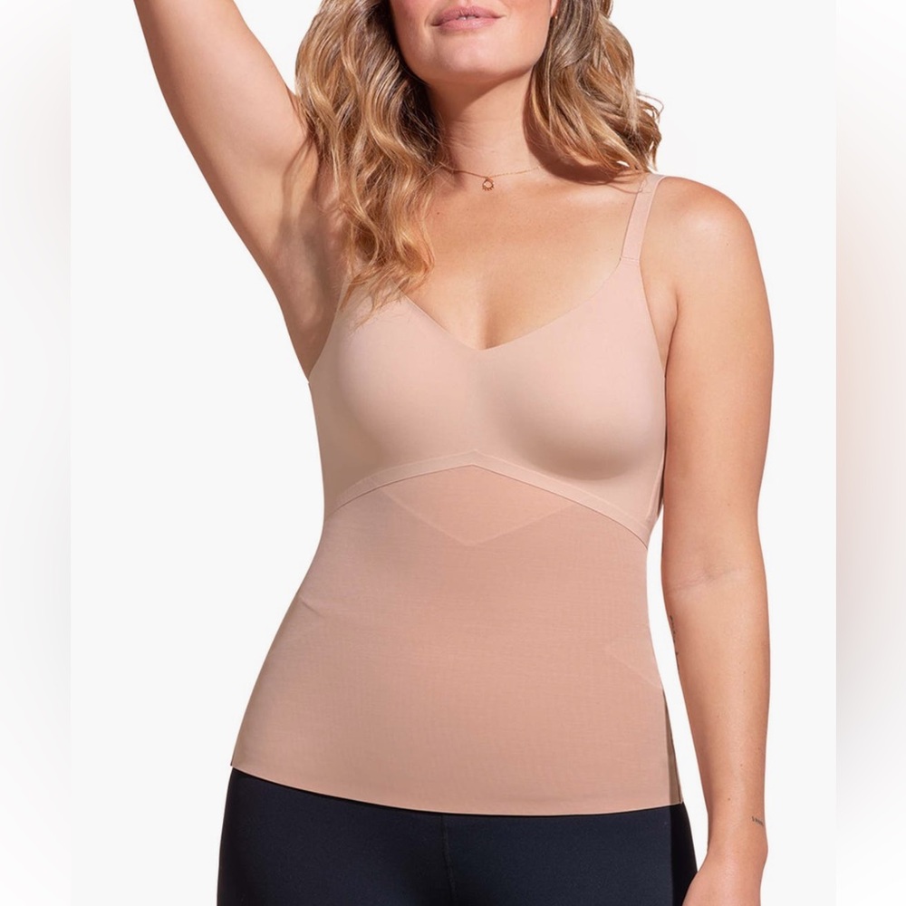 Honeylove LiftWear‎ Camisole Sand Neutral Shapewear Tank Top Supportive Size XL